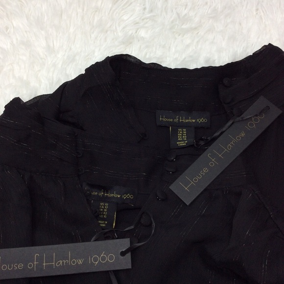 NWT HOUSE OF HARLOW 1960 High Neck Ruched Bodycon Dress - Picture 7 of 11